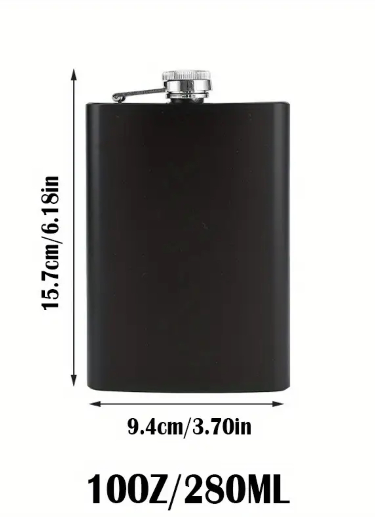 Licorera 10 oz negro