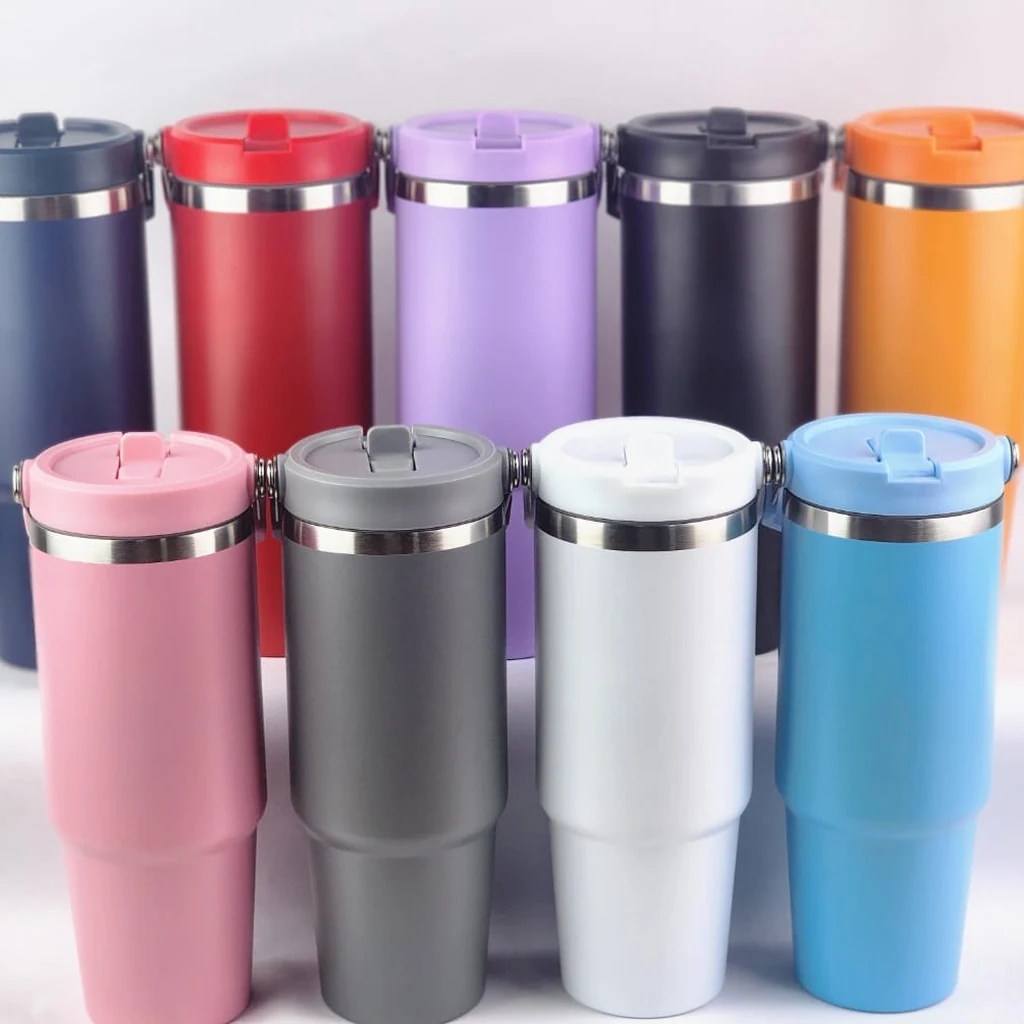 Termo Lila de Acero Inoxidable MOSK 900 ml