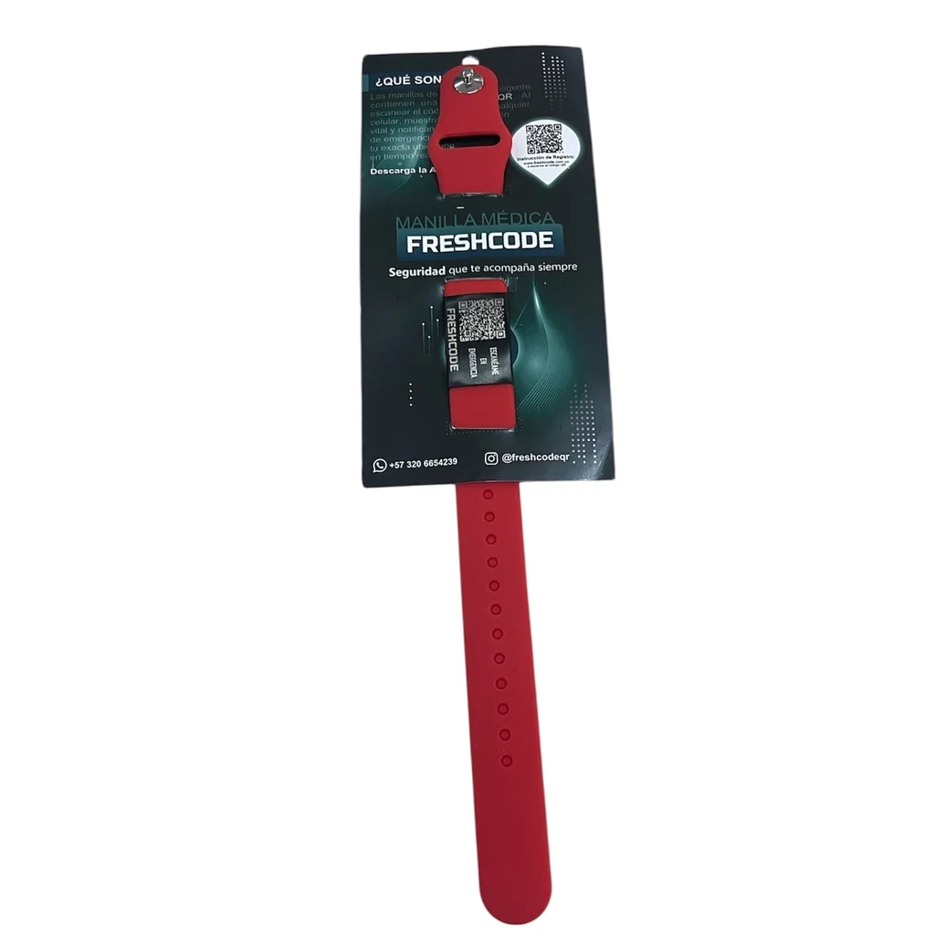 Manilla FreshCode pin 18 mm Roja