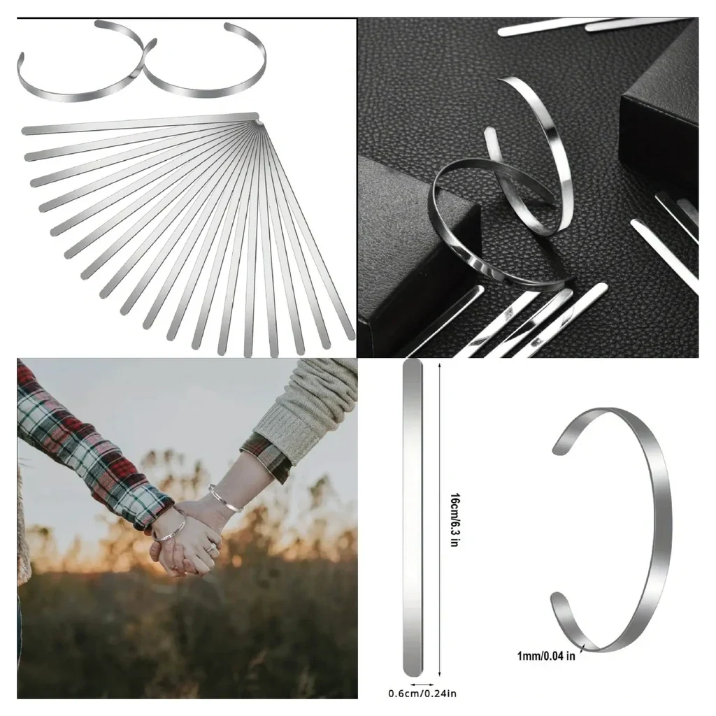 Brazalete plateado 5 mm