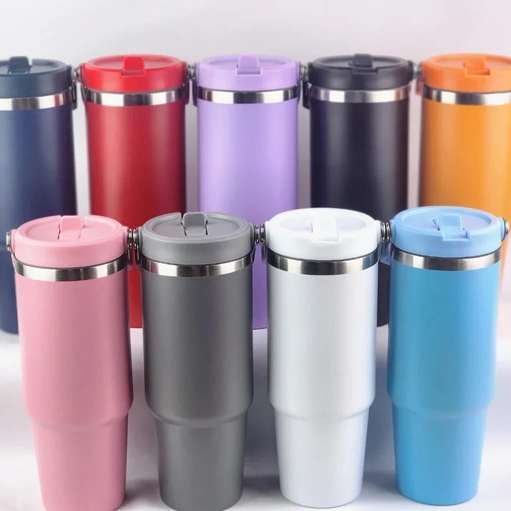 Termo Lila de Acero Inoxidable MOSK 900 ml